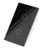 For Zigbee Tuya Remote Light Switch Voice Control 2Gang US Wall Touch Switch AC 100240V V1294-YM0901-3113210138712