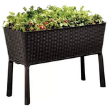Dark Brown Easy Grow Planter Bed Brown with Water Gauge and Drainage System V178-69041