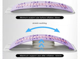 Grey Adjustable Lumbar Stretcher with Airbag - PP TPR Magnetic Surface, 53-120mm Height Range, Back V888-ELOSUNG56228-3