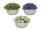 3PCS Artificial Potted Plant Fake Plants Realistic Round Base Long Lasting Easy Maintenance V1294-YM0710-3111230252811