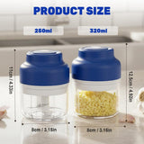 2026 Upgrade Electric Garlic Chopper, Mini Portable B Charging Food Processor & Vegetable Chopper, V1258-DP02-F-414