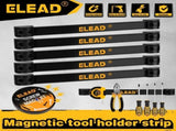 ELEAD 6Pcs 12 Inch Magnetic Tool Holder Storage Organizer Wall Mount Rack Strip V465-70026