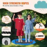 Tree Swing, 40 Inch Saucer Swing, 750lbs Weight Capacity, 900D Oxford Fabric Swing Seat with 2 Tree V952-LSFDQQLSFD409Q7D1V0