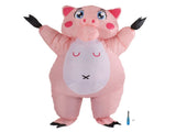Inflatable Costume Pink Pig Blow Up Halloween Cosplay Dress Jumpsuit Costume For Adults V1294-YM0703-3115230048011