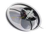 Ceiling Fan Light 6 Speed Remote Control 3 Color LED Ceiling Fan Lamp for Living Room 110V V1294-YM0521-3113230062311