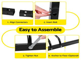 Weisshorn 3 Bike Floor Stand Rack Fits 20"-29" MTB Tires for Garage Storage BIKE-3-U-BK