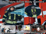 Mini Body Camera with 180 Rotatable Lens, Night Vision & Motion Detection - 1.3 Screen 1200mAh V888-ELOSUNG35713