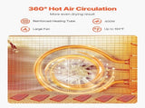 Food Dehydrator Machine, 6 Stainless Steel Trays, 400W Electric Food Dryer with Adjustable V952-SGHGJ400W6G01Z5W8V3