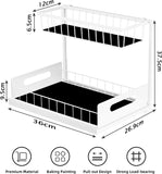 CARLA HOME 2 pack Under Sink Organiser with Sliding Drawers & 2 tier for Kitchen & Bathroom V178-36342