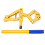 Heavy Duty Chain Ratchet Load Binder with 1000kg Pulling Capacity for Garden Fence Wire Tensioning V1341-ZY-9P2FAD35-YELLOW