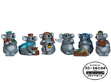 Christabelle 7 Piece Koala Christmas Nativity Scene Christmas Tree Decoration Ornaments STH241