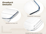 Glass Baking Pan, Glass Baking Dish, Oven Safe Square Glass Baking Pan, Tempered Glass Baking Dishes V1192-AZ-W-18268