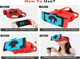 Compatible with Nintendo Switch VR headsets and OLED models, VR virtual reality glasses with V1188-MS-313-0560