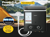 Devanti Portable Gas Water Heater LPG-powered System Black With Pump GWH-A-LPG-4DZ-BK-PUMP