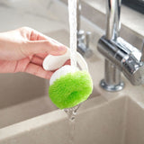Dish Brush with Handle White Soap Dispensing for Kitchen Scrubbing 10Pcs V1370-AZ4-16126