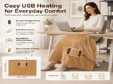 Electric Blankets Heated Blanket Soft Electric Usb Blanket Machine Washable for Home Travel Office V1370-AZ4-19801