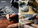 Engraver Pen, 25W 6 Speed Engraving Pen for Metal, Wood, Glass and Plastic, Handheld Engraving V1192-AZ-W-2842