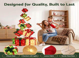 Jingle Jollys Christmas Decorations Lighted Gift Box Tower Christmas Lights Stackable 170cm XMAS-MOT-GIFTOW-WM