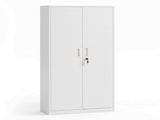 Astiss 180cm Steel Locker Cabinet Mental Storage 4 Adjustable Shelves FC-METAL-180-WH-AB