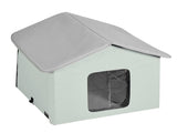 Heated Cat House, Outdoor Kitty Shelter with Adjustable Temperature and Timer, 600D Oxford Cloth V952-FWSBYMBHSNJB0APUQV3