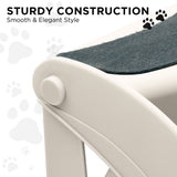Furtastic 38cm Foldable Dog Cat Pet Stairs Ramp - White PTS-EJE-434-WH
