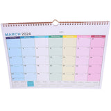 Modern Wall Calendar Simple Style Home Decoration Yearly Planner Multi Color Paper Large Wall V1366-AZ2-W-19212