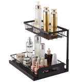 VEVOR 2-Tier Wire Pull Out Cabinet Under Sink Organizer 10.7"x14.2" Drawer Basket V952-FZSLLTGPFECSRVFBHV0