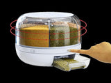 Rice Storage Cereal Dispenser Grain Container Rotating Dry Food Box V63-839231