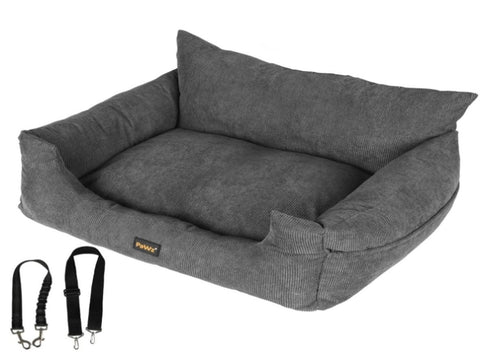 PaWz Pet Car Booster Seat Dog Protector L Grey Large PT1169-L-GY_NZ