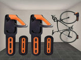 Rubber Coated Bike Rack Wall Mounted Bike Holder 2 Bike Wall Mounts Indoor and Outdoor Use V1237-ZY-715-088