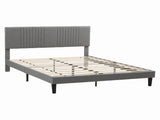 Artiss Queen Bed Frame with Adjustable Headboard, Grey, 300kg Capacity BFRAME-H-VERA-Q-CA-AB