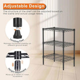 CARLA HOME 3-Tier Adjustable Metal Storage Shelves Wire Rack Organizer for Kitchen, Pantry, Bathroom LSB-36202