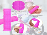 4Pcs Pink Bike Streamers,Non-Slip Bicycle Handlebar Grips Cover,Durable Cycling Replacement Parts V1189-WXFWAL-20260319-00158