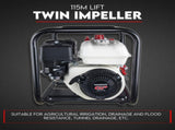 Fire Fighting Petrol Water Pump GP200 TWIN IMPELLER WITH A HONDA ENGINE V379-PETRLWTRGP6501