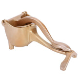Aluminum Alloy Portable Household Manual Orange Lemon Squeezer Juicer Squeezing Kitchen ToolGold V1294-YM0901-3118200024912