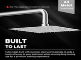 20" Showerhead with 8" Rainfall Showerhead V1258-DP02-C-816