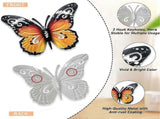 10.6" Metal Butterfly Wall Decor, Butterflies Indoor Outdoor Hanging Wall Art for Patio Garden Yard V1237-ZY-203-2399