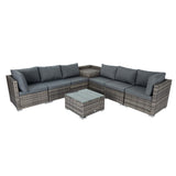 8PCS Outdoor Furniture Modular Lounge Sofa Lizard-Grey V264-OTF-509S-LGR