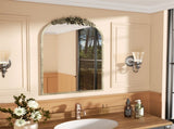 Elegant Rose - Designed Baroque Brass Arched Mirror Size Large V767-YSJ-Z113