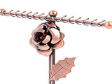 Jewelry Stand Elegant 3D Rose Style Stable Electroplated Metal Jewelry Holder for Necklaces V1294-YM0901-3117260014011