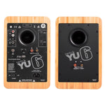 Kanto YU6 200W Powered Bookshelf Speakers with Bluetooth and Phono Preamp - Pair, Bamboo with S6 V398-KO-YU6BAMBOO-S6