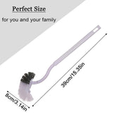 Curved Toilet Bowl Brush,Wall Mounted Toilet Bowl Brush,Curved Design Toilet Brush for Deep Cleaning V1192-AZ-W-16612