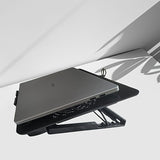 **Fully Compatible Laptop StandDual-Fan Cooling Ergonomic Angle Adjustment, All-in-One Portable V1106-DNSRQ001