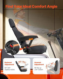 Forklift Seat Mower Tractor Seat Adjustable Back Seatbelt & Headrest V952-CCZYCGKFSAQDXWZDKV0