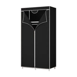 Portable Closet Wardrobe Freestanding Clothes Rack with Shelves Storage Cabinet for Bedroom, V1366-AZ2-W-11836