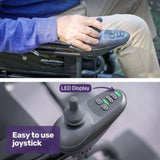 EQUIPMED Electric Folding Wheelchair, Wide Bariatric Chair Seat, Comfortable for S-XL, Long Range, V219-HELWLCEQPKK4A