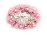 Xmas Wreath for Front Door PVC Xmas Wreath Decoration with Balls Ornaments for Fireplace Wall Home V1294-YM0901-3115240085311
