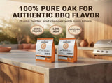 ASMOKE 100% Natural Premium Oak Wood BBQ Pellets for Smoker & Grill x2 V642-XFAS-OAK-WO-PEL-20LBX2