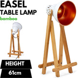 61cm Bamboo Easel Table Lamp Modern Scandi Designer Desk Light Bedroom Office V563-75136