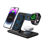 Multi-device 3-in-1 Foldable Wireless Charging Station iWatch Series 9 8 7 6 SE 5 4 3 2, Ultra V1105-YACDQ-002